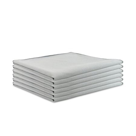 Monarch Brands Microfiber Suede Window Cloths , Grey, 12PK PNP915103GY